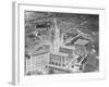 Autogiro Flying over Miami-null-Framed Photographic Print