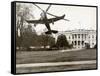 Autogiro Takes Off at White House-null-Framed Stretched Canvas