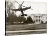 Autogiro Takes Off at White House-null-Stretched Canvas