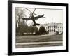 Autogiro Takes Off at White House-null-Framed Photographic Print