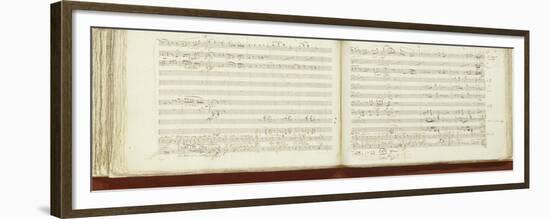 Autograph Copy of 'The Magic Flute'-Wolfgang Amadeus Mozart-Framed Premium Giclee Print