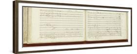 Autograph Copy of 'The Magic Flute'-Wolfgang Amadeus Mozart-Framed Premium Giclee Print