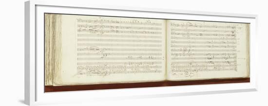 Autograph Copy of 'The Magic Flute'-Wolfgang Amadeus Mozart-Framed Premium Giclee Print