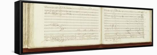 Autograph Copy of 'The Magic Flute'-Wolfgang Amadeus Mozart-Framed Stretched Canvas