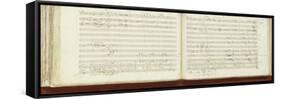 Autograph Copy of 'The Magic Flute'-Wolfgang Amadeus Mozart-Framed Stretched Canvas