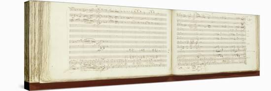 Autograph Copy of 'The Magic Flute'-Wolfgang Amadeus Mozart-Stretched Canvas