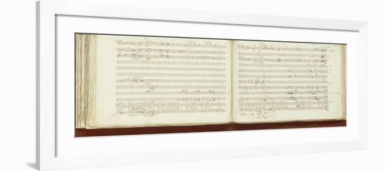 Autograph Copy of 'The Magic Flute'-Wolfgang Amadeus Mozart-Framed Giclee Print