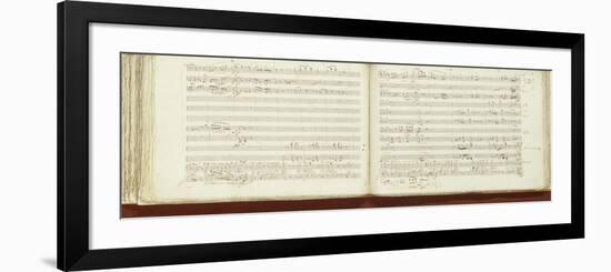 Autograph Copy of 'The Magic Flute'-Wolfgang Amadeus Mozart-Framed Giclee Print