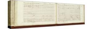 Autograph Copy of 'The Magic Flute'-Wolfgang Amadeus Mozart-Stretched Canvas