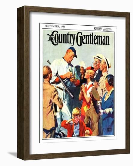"Autograph for a Fan," Country Gentleman Cover, September 1, 1933-William Meade Prince-Framed Giclee Print