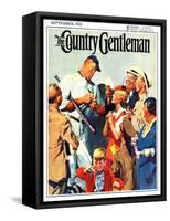 "Autograph for a Fan," Country Gentleman Cover, September 1, 1933-William Meade Prince-Framed Stretched Canvas