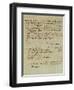 Autograph Letter Signed by Wolfgang Amadeus Mozart (1756-1791) and Sent to His Wife Constanze,…-null-Framed Premium Giclee Print