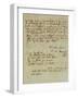 Autograph Letter Signed by Wolfgang Amadeus Mozart (1756-1791) and Sent to His Wife Constanze,…-null-Framed Giclee Print