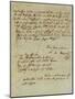 Autograph Letter Signed by Wolfgang Amadeus Mozart (1756-1791) and Sent to His Wife Constanze,…-null-Mounted Giclee Print