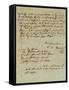 Autograph Letter Signed by Wolfgang Amadeus Mozart (1756-1791) and Sent to His Wife Constanze,…-null-Framed Stretched Canvas