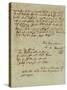 Autograph Letter Signed by Wolfgang Amadeus Mozart (1756-1791) and Sent to His Wife Constanze,…-null-Stretched Canvas