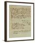 Autograph Letter Signed by Wolfgang Amadeus Mozart (1756-1791) and Sent to His Wife Constanze,…-null-Framed Giclee Print