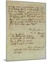 Autograph Letter Signed by Wolfgang Amadeus Mozart (1756-1791) and Sent to His Wife Constanze,…-null-Mounted Giclee Print