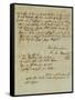 Autograph Letter Signed by Wolfgang Amadeus Mozart (1756-1791) and Sent to His Wife Constanze,…-null-Framed Stretched Canvas