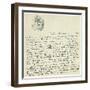 Autograph Letter to Melchor Fernandez Alamgro, Granada, Late January 1926-Federico Garcia Lorca-Framed Premium Giclee Print