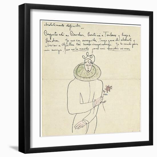 Autograph Letter to Melchor Fernandez Alamgro, Granada, Late January 1926-Federico Garcia Lorca-Framed Giclee Print