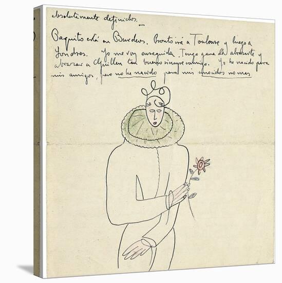 Autograph Letter to Melchor Fernandez Alamgro, Granada, Late January 1926-Federico Garcia Lorca-Stretched Canvas