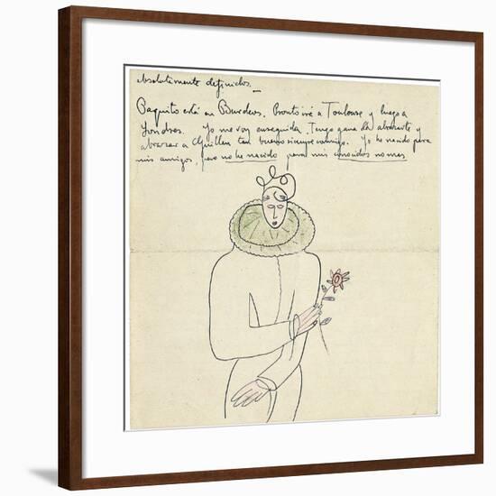 Autograph Letter to Melchor Fernandez Alamgro, Granada, Late January 1926-Federico Garcia Lorca-Framed Giclee Print