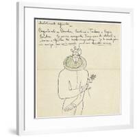 Autograph Letter to Melchor Fernandez Alamgro, Granada, Late January 1926-Federico Garcia Lorca-Framed Giclee Print