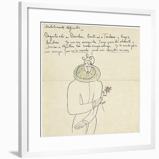 Autograph Letter to Melchor Fernandez Alamgro, Granada, Late January 1926-Federico Garcia Lorca-Framed Giclee Print