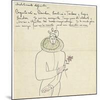Autograph Letter to Melchor Fernandez Alamgro, Granada, Late January 1926-Federico Garcia Lorca-Mounted Giclee Print