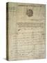 Autograph Letter-Giovanni Paisiello-Stretched Canvas