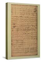 Autograph Manuscript, Cantata Bwv 180 'schmucke Dich O Liebe Seele' by J.S. Bach-null-Stretched Canvas