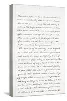 Autograph Manuscript of Lincoln's Last Address as President, Delivered in Washinton, D. C., from…-Abraham Lincoln-Stretched Canvas