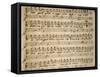 Autograph Music Score of Agrippina, 1708-Nicola Antonio Porpora-Framed Stretched Canvas