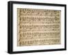 Autograph Music Score of Agrippina, 1708-Nicola Antonio Porpora-Framed Giclee Print