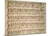 Autograph Music Score of Agrippina, 1708-Nicola Antonio Porpora-Mounted Giclee Print