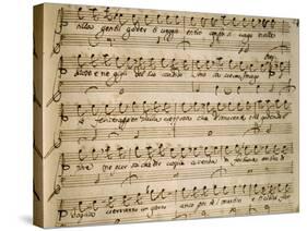 Autograph Music Score of Agrippina, 1708-Nicola Antonio Porpora-Stretched Canvas