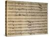 Autograph Music Score of Cain and Abel-Leonardo Leo-Stretched Canvas