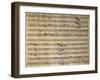 Autograph Music Score of Cain and Abel-Leonardo Leo-Framed Giclee Print