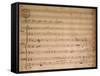 Autograph Music Score of Compositon by Gaetano Pugnani-null-Framed Stretched Canvas