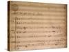 Autograph Music Score of Compositon by Gaetano Pugnani-null-Stretched Canvas