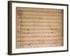 Autograph Music Score of Compositon by Gaetano Pugnani-null-Framed Giclee Print