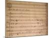 Autograph Music Score of Compositon by Gaetano Pugnani-null-Mounted Giclee Print