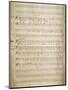 Autograph Music Score of Faedrelandssang-null-Mounted Giclee Print