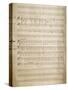 Autograph Music Score of Faedrelandssang-null-Stretched Canvas