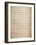 Autograph Music Score of Faedrelandssang-null-Framed Giclee Print