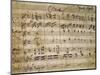 Autograph Music Score of Il Duello Comico-null-Mounted Giclee Print