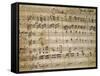 Autograph Music Score of Il Duello Comico-null-Framed Stretched Canvas