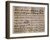 Autograph Music Score of La Daunia Felice-Giovanni Paisiello-Framed Giclee Print