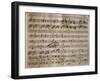 Autograph Music Score of La Daunia Felice-Giovanni Paisiello-Framed Giclee Print